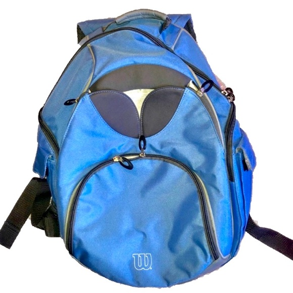 Wilson Sky Blue Tennis Athletic Backpack